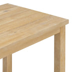 Ensemble de salle à manger hauteur comptoir 5 pièces en bois naturel (4 places)