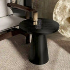 Chêne, Table d'appoint piédestal conique ronde, 1 pièce
