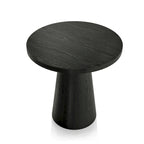 Chêne, Table d'appoint piédestal conique ronde, 1 pièce