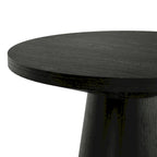 Chêne, Table d'appoint piédestal conique ronde, 1 pièce