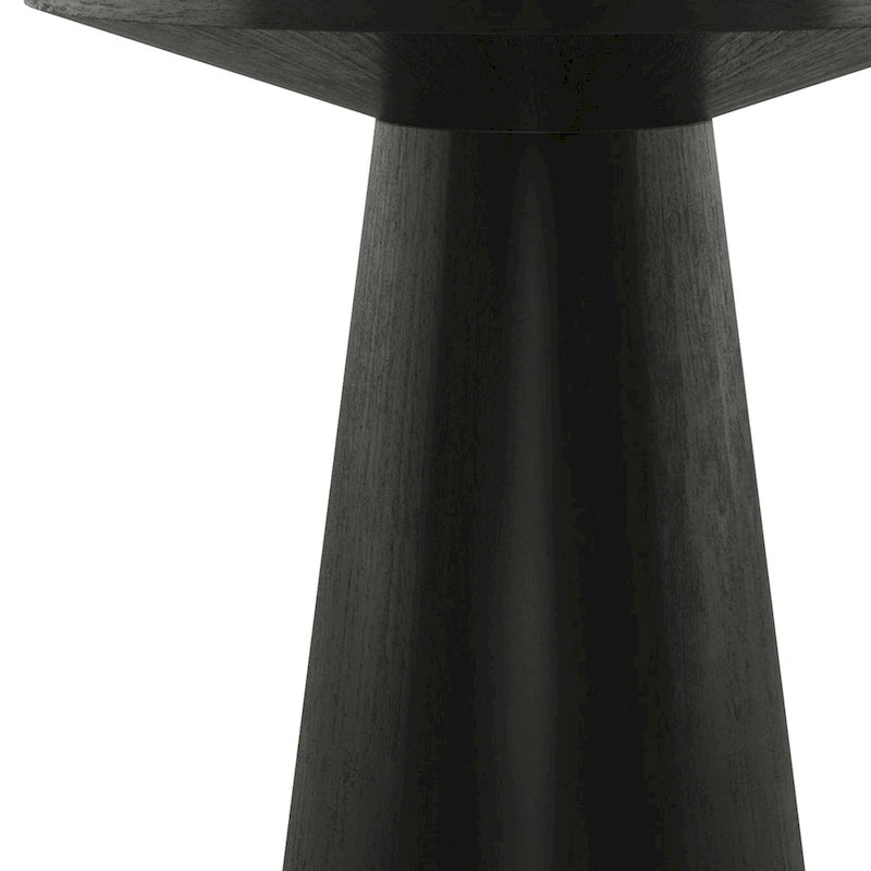 Chêne, Table d'appoint piédestal conique ronde, 1 pièce