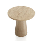 Chêne, Table d'appoint piédestal conique ronde, 1 pièce