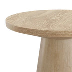 Chêne, Table d'appoint piédestal conique ronde, 1 pièce