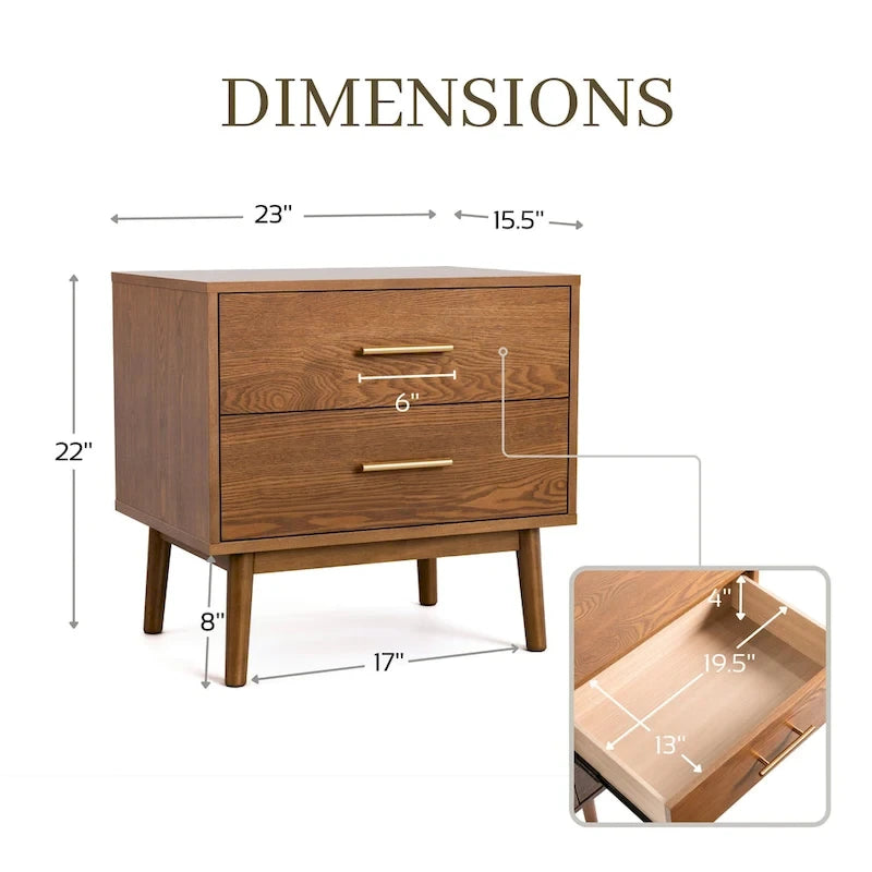 Ensemble de chambre 3 pièces en noyer et bouclé beige de style Mid-Century (Grand lit/Très grand lit, 1 à 2 places)