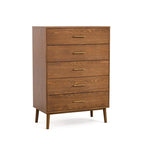 Ensemble de chambre 3 pièces en noyer et bouclé beige de style Mid-Century (Grand lit/Très grand lit, 1 à 2 places)