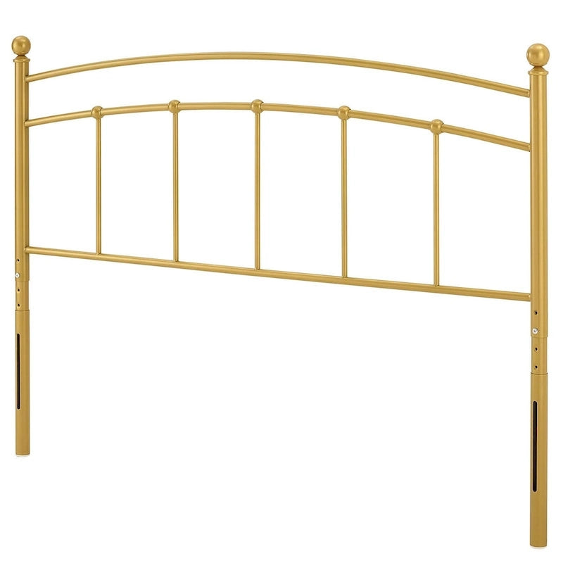 Tête de lit en métal arqué doré, taille King (simple)