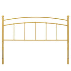 Tête de lit en métal arqué doré, taille King (simple)