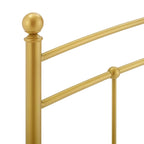 Tête de lit en métal arqué doré, taille King (simple)