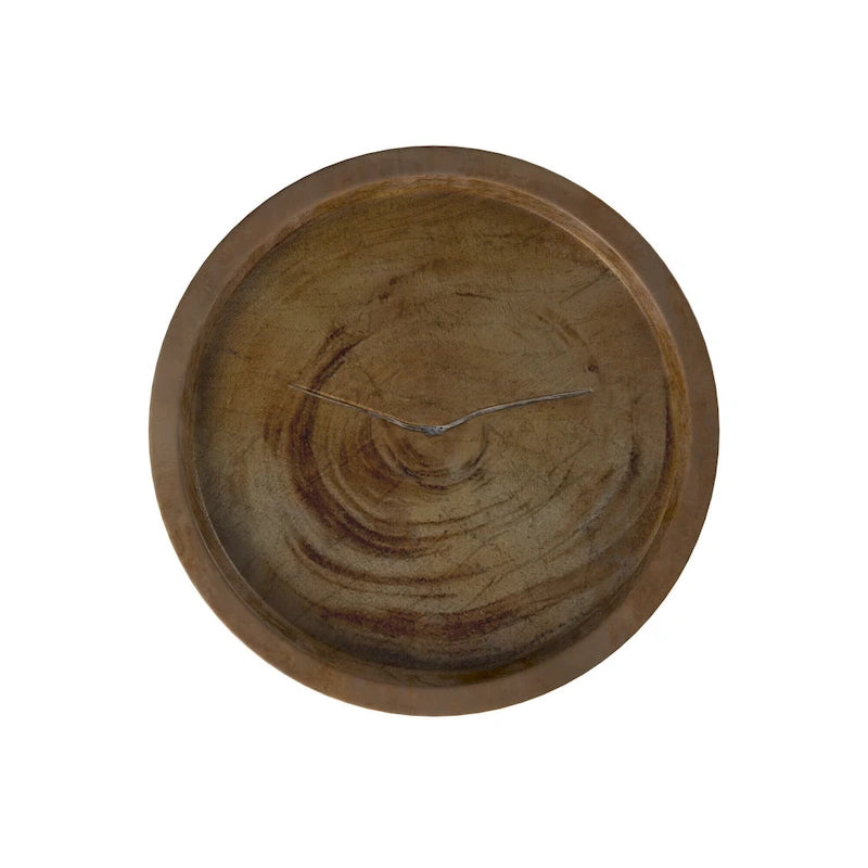Table d'appoint ronde en bois d'acacia naturel – 1 pièce