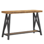 Console industrielle X-Base – Chêne / Marron / Gris / Noir