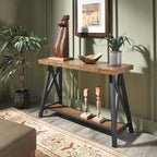 Console industrielle X-Base – Chêne / Marron / Gris / Noir