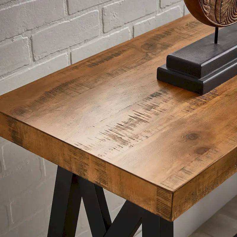 Console industrielle X-Base – Chêne / Marron / Gris / Noir