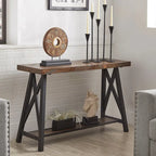 Console industrielle X-Base – Chêne / Marron / Gris / Noir