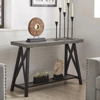 Console industrielle X-Base – Chêne / Marron / Gris / Noir