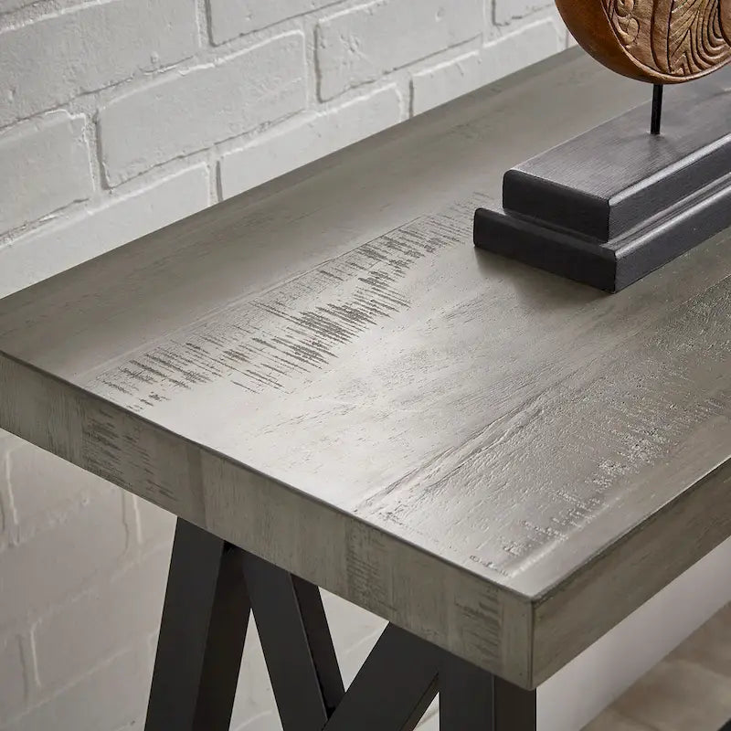 Console industrielle X-Base – Chêne / Marron / Gris / Noir