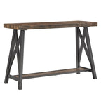 Console industrielle X-Base – Chêne / Marron / Gris / Noir
