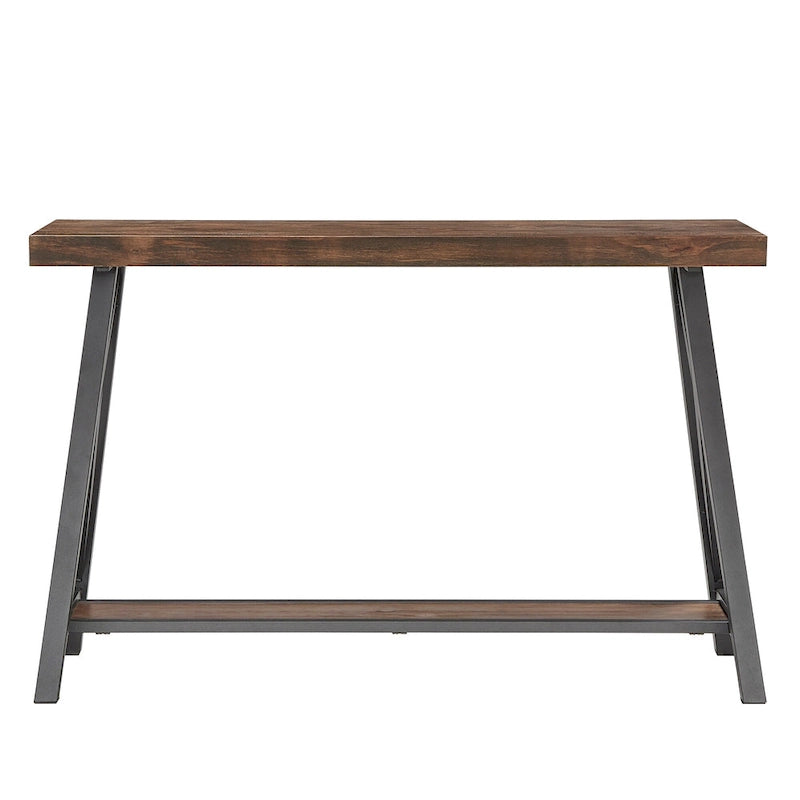 Console industrielle X-Base – Chêne / Marron / Gris / Noir