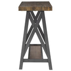 Console industrielle X-Base – Chêne / Marron / Gris / Noir