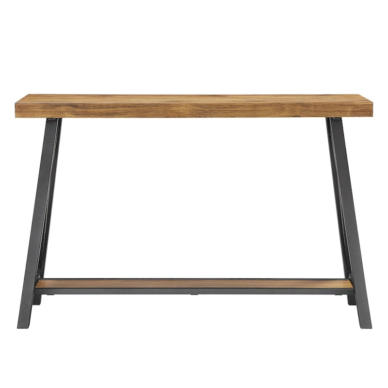Console industrielle X-Base – Chêne / Marron / Gris / Noir