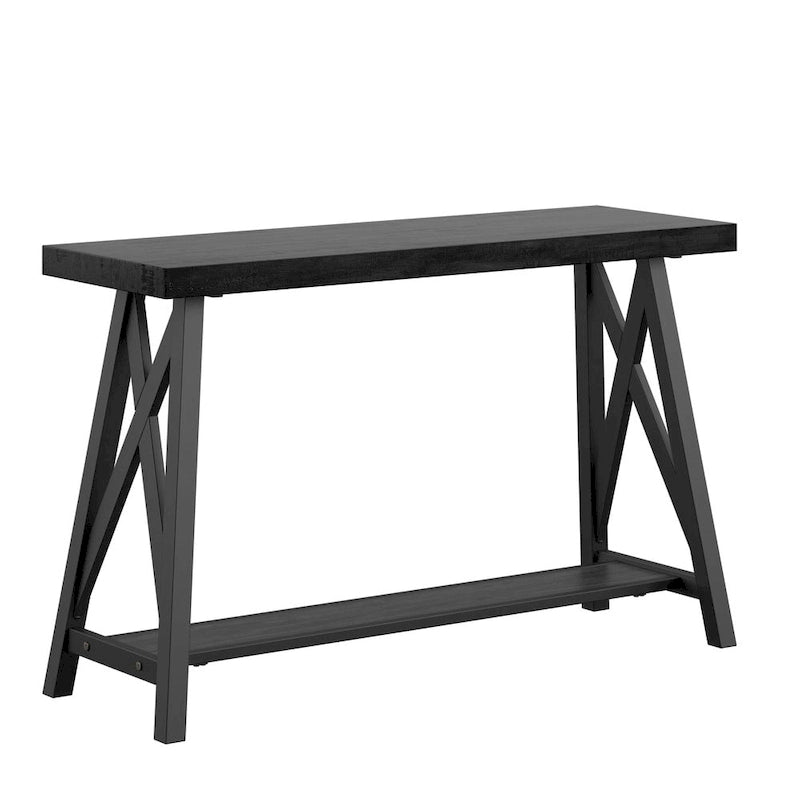 Console industrielle X-Base – Chêne / Marron / Gris / Noir