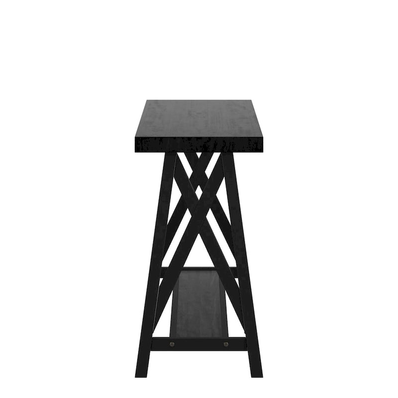 Console industrielle X-Base – Chêne / Marron / Gris / Noir