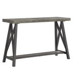 Console industrielle X-Base – Chêne / Marron / Gris / Noir