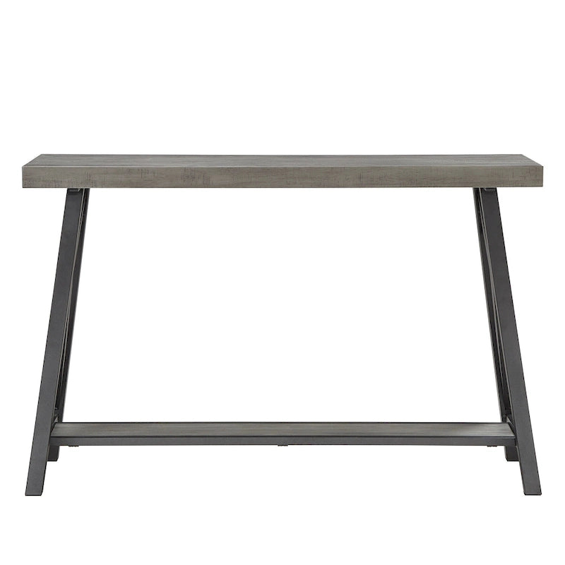 Console industrielle X-Base – Chêne / Marron / Gris / Noir