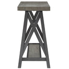 Console industrielle X-Base – Chêne / Marron / Gris / Noir