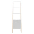 Bureau échelle blanc, pour une personne, avec bibliothèques optionnelles