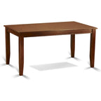 Ensemble de salle à manger en acajou 6 personnes, options de chaises en bois/similicuir – Table, 4 chaises et banc