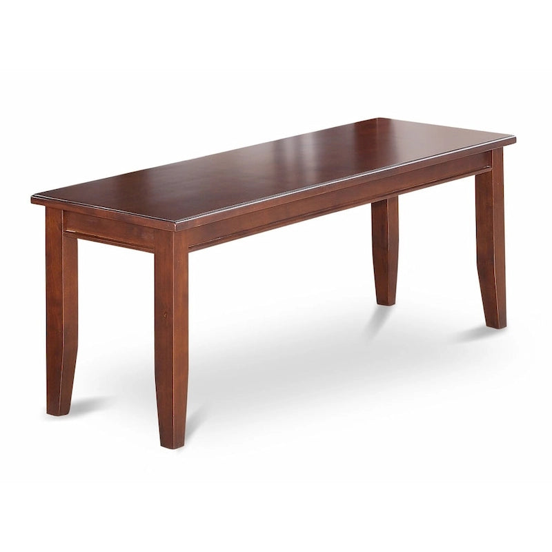 Ensemble de salle à manger en acajou 6 personnes, options de chaises en bois/similicuir – Table, 4 chaises et banc