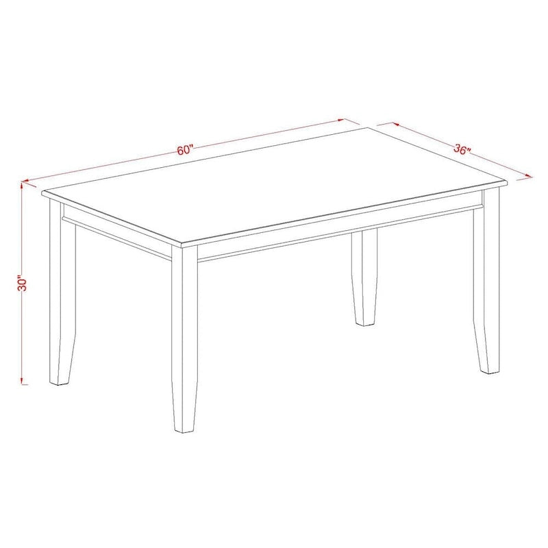 Ensemble de salle à manger en acajou 6 personnes, options de chaises en bois/similicuir – Table, 4 chaises et banc