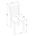 Ensemble de salle à manger en acajou 6 personnes, options de chaises en bois/similicuir – Table, 4 chaises et banc