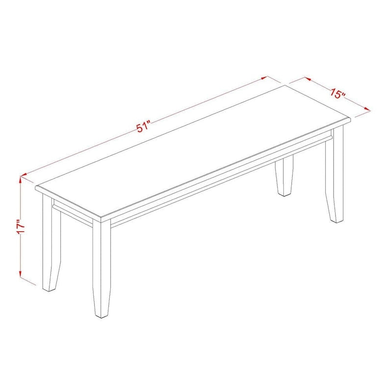 Ensemble de salle à manger en acajou 6 personnes, options de chaises en bois/similicuir – Table, 4 chaises et banc