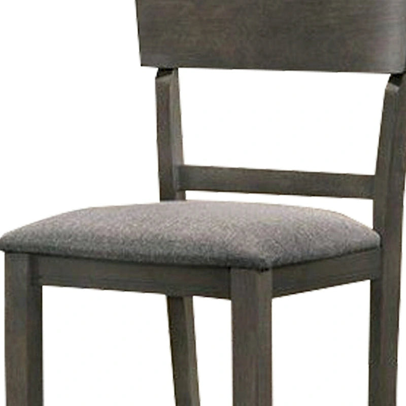 Chaise de comptoir blanche et grise, dossier incurvé, lot de 2