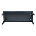 Banc Shaker Noir en Bois Massif, 1 Place, 40 x 14 x 18H po
