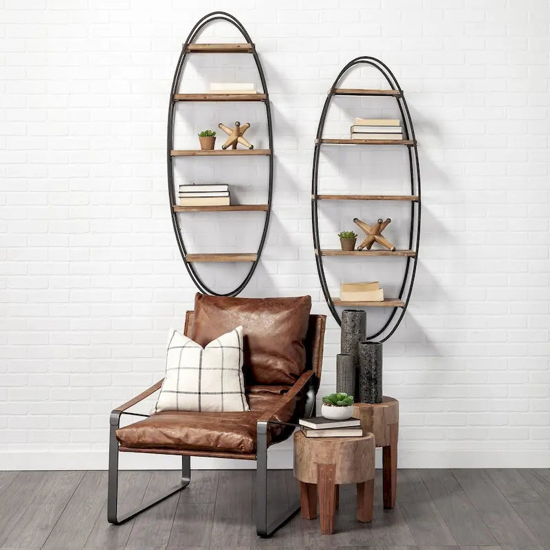 Tabouret rond en bois naturel brun, 4 pieds, 1 personne