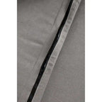 Canapé-lit convertible 3 plis 2 places Gris clair/Beige/Noir