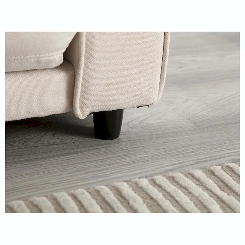 Canapé-lit convertible 3 plis 2 places Gris clair/Beige/Noir
