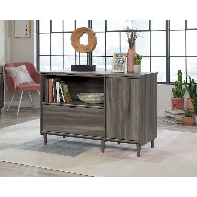 Meuble TV Jet Acacia et Érable Naturel, 2 couleurs, Convient aux téléviseurs jusqu'à 46"