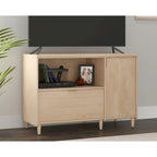 Meuble TV Jet Acacia et Érable Naturel, 2 couleurs, Convient aux téléviseurs jusqu'à 46"