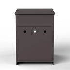 Meuble cache-litière marron avec tiroir, style table d'appoint, pour 1 chat
