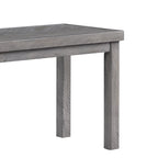 Banc en bois Chevron naturel/gris, 112 cm, 2 places