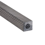 Banc en bois Chevron naturel/gris, 112 cm, 2 places