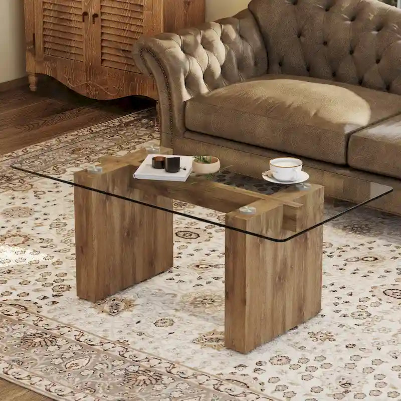 Table à plateau en verre trempé, Argent/Or, Minimaliste moderne, 1 à 2 places